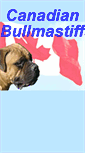 Mobile Screenshot of canadianbullmastiffs.com