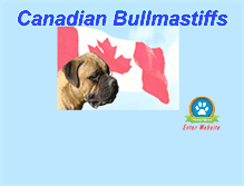 Tablet Screenshot of canadianbullmastiffs.com